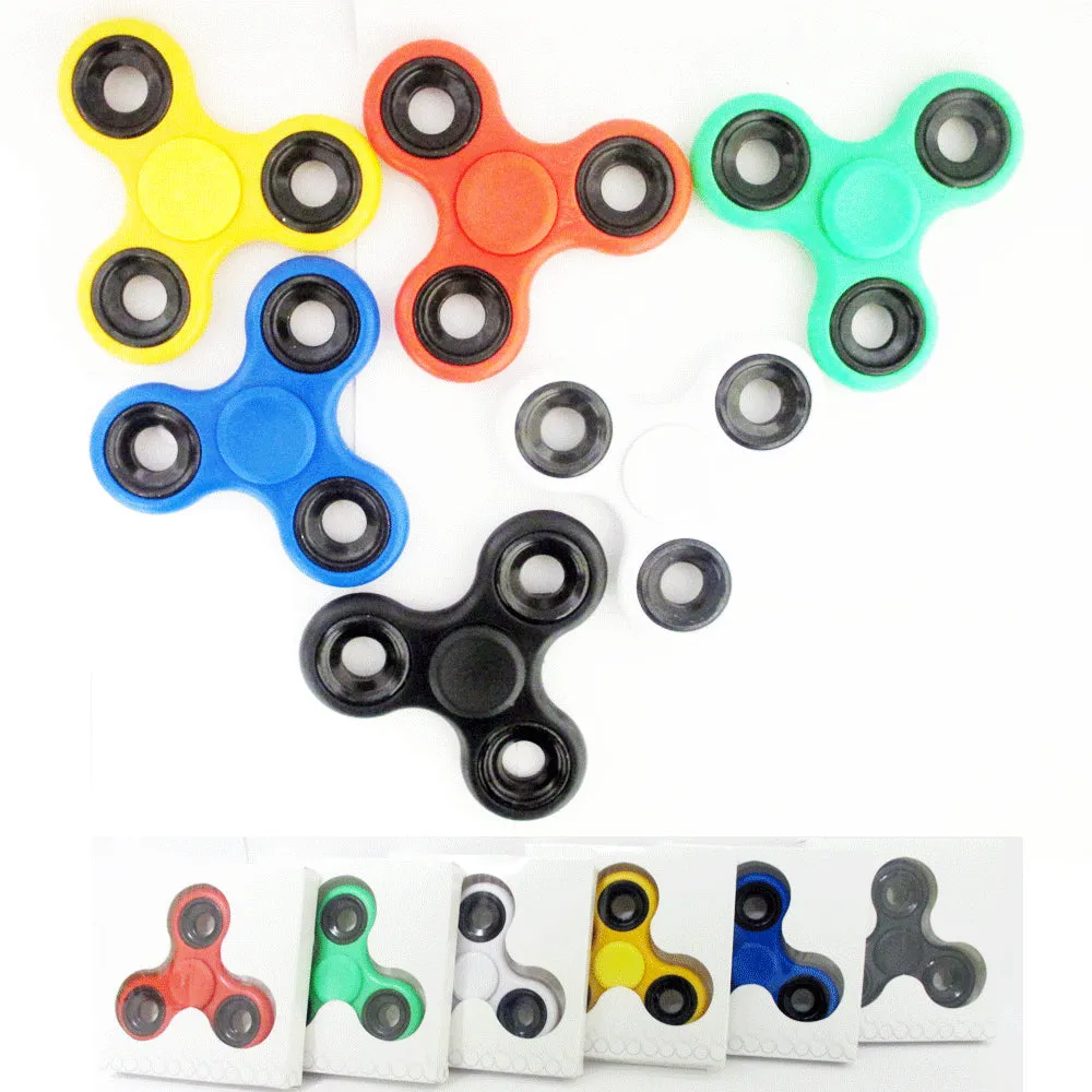 1 Gyro Fidget Spinner Stress Relief Tri Sided Finger Focus ADHD EDC Hand Toy