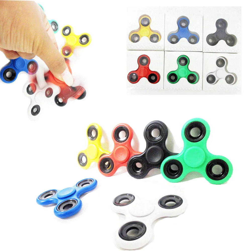 1 Gyro Fidget Spinner Stress Relief Tri Sided Finger Focus ADHD EDC Hand Toy
