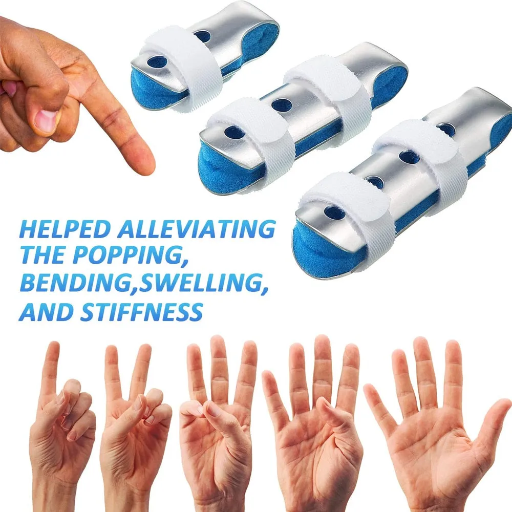 10 Pcs Aluminium Toad Finger Protector Brace for Posture Corrector Recovery Injury
