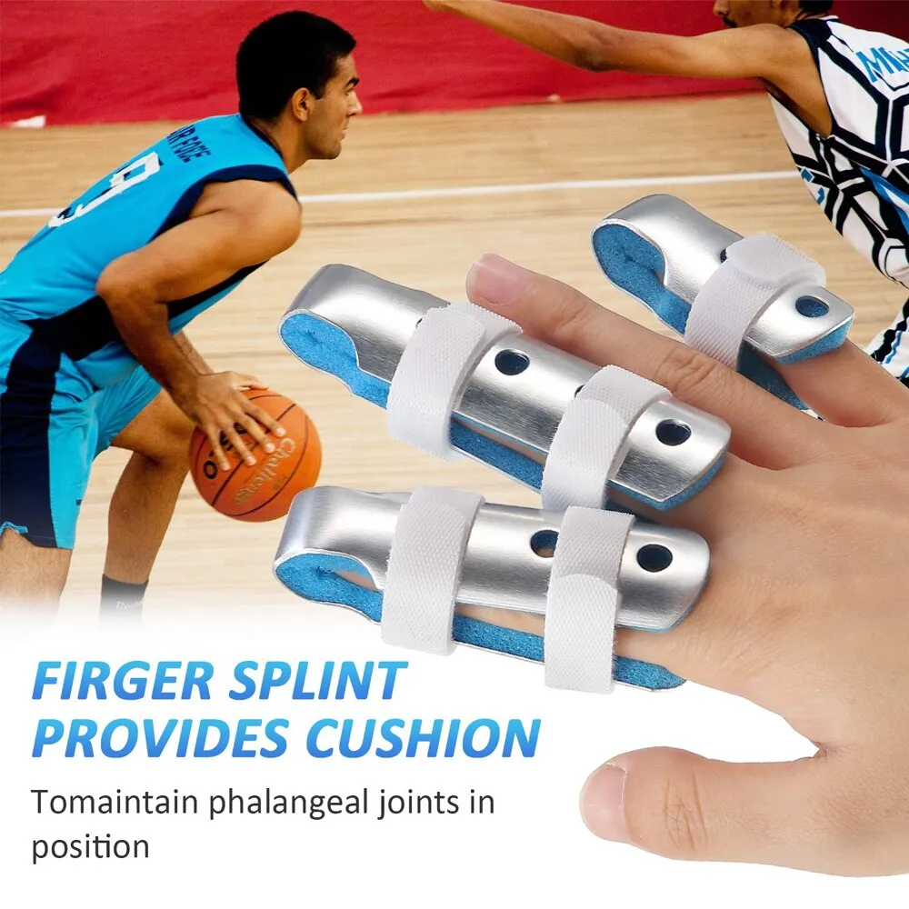 10 Pcs Aluminium Toad Finger Protector Brace for Posture Corrector Recovery Injury