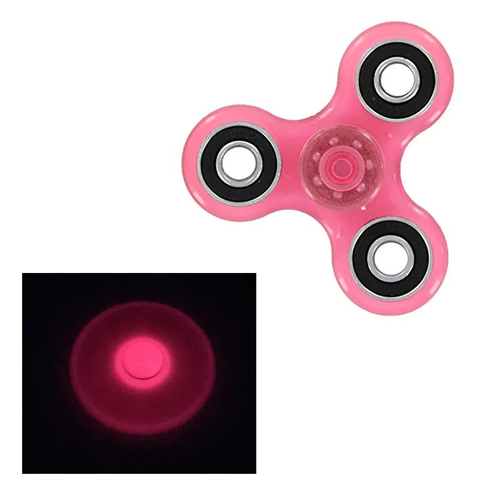 6 Gyro Tri-Spinner Fidget Glow In Dark Toy EDC Hand Finger Spinner Focus ADHD