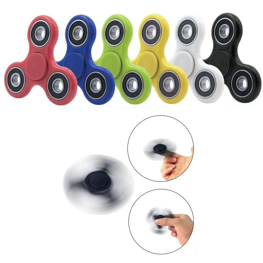 6X Hand Spinner Tri Fidget Ceramic Ball Desk Toy EDC ADHD Stuffer Stocking Focus