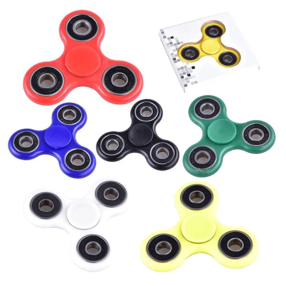 6X Hand Spinner Tri Fidget Ceramic Ball Desk Toy EDC ADHD Stuffer Stocking Focus