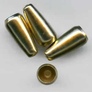 b9-1039-Brass cones 15x8mm, pkg of 4