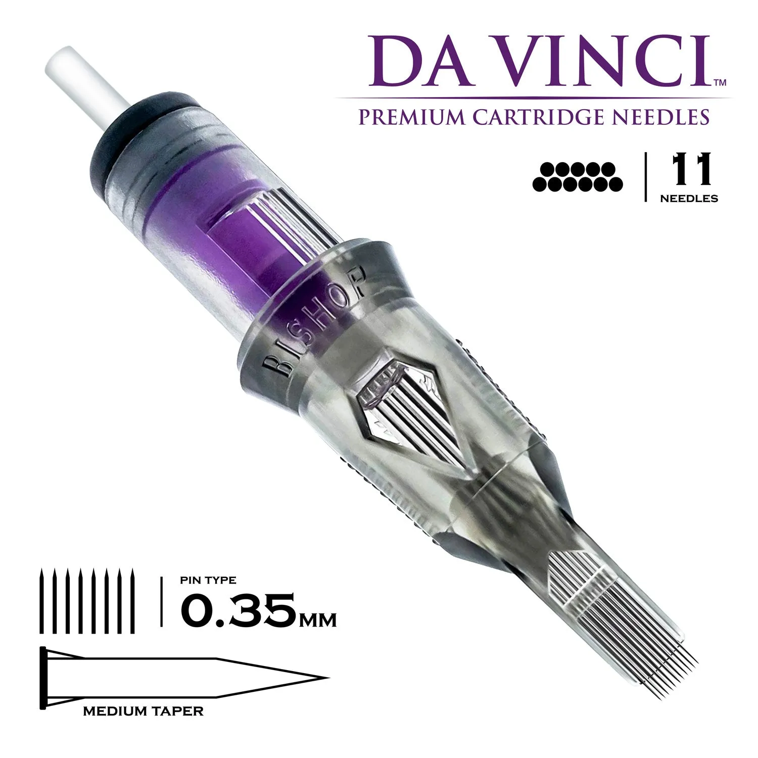 Bishop Da Vinci V2 Cartridges - #12 Magnum Medium Taper