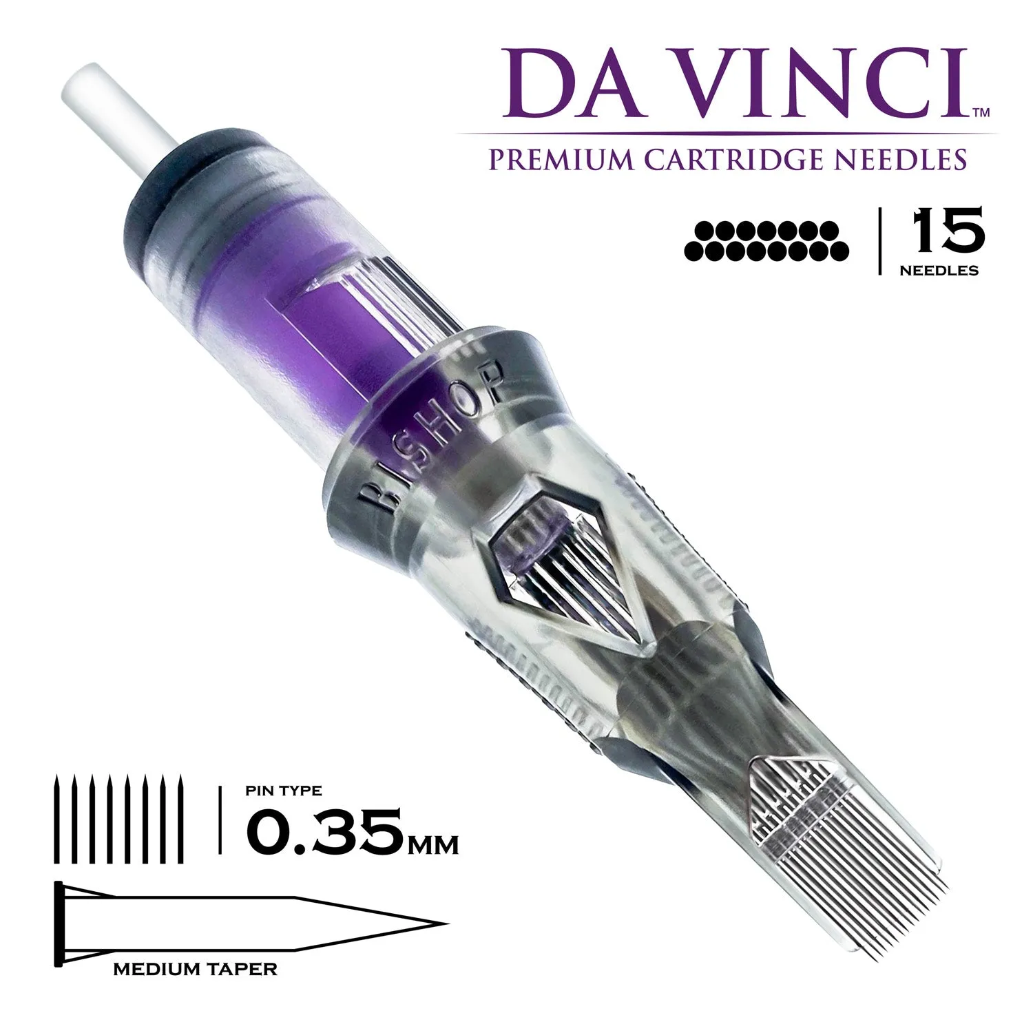 Bishop Da Vinci V2 Cartridges - #12 Magnum Medium Taper