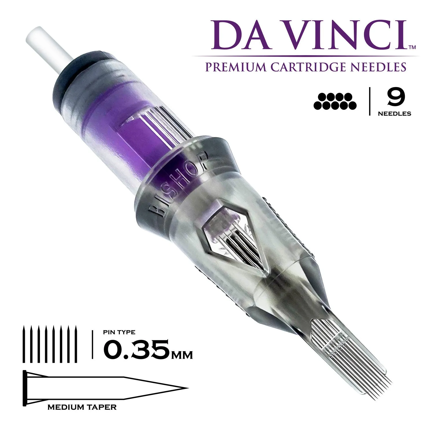 Bishop Da Vinci V2 Cartridges - #12 Magnum Medium Taper