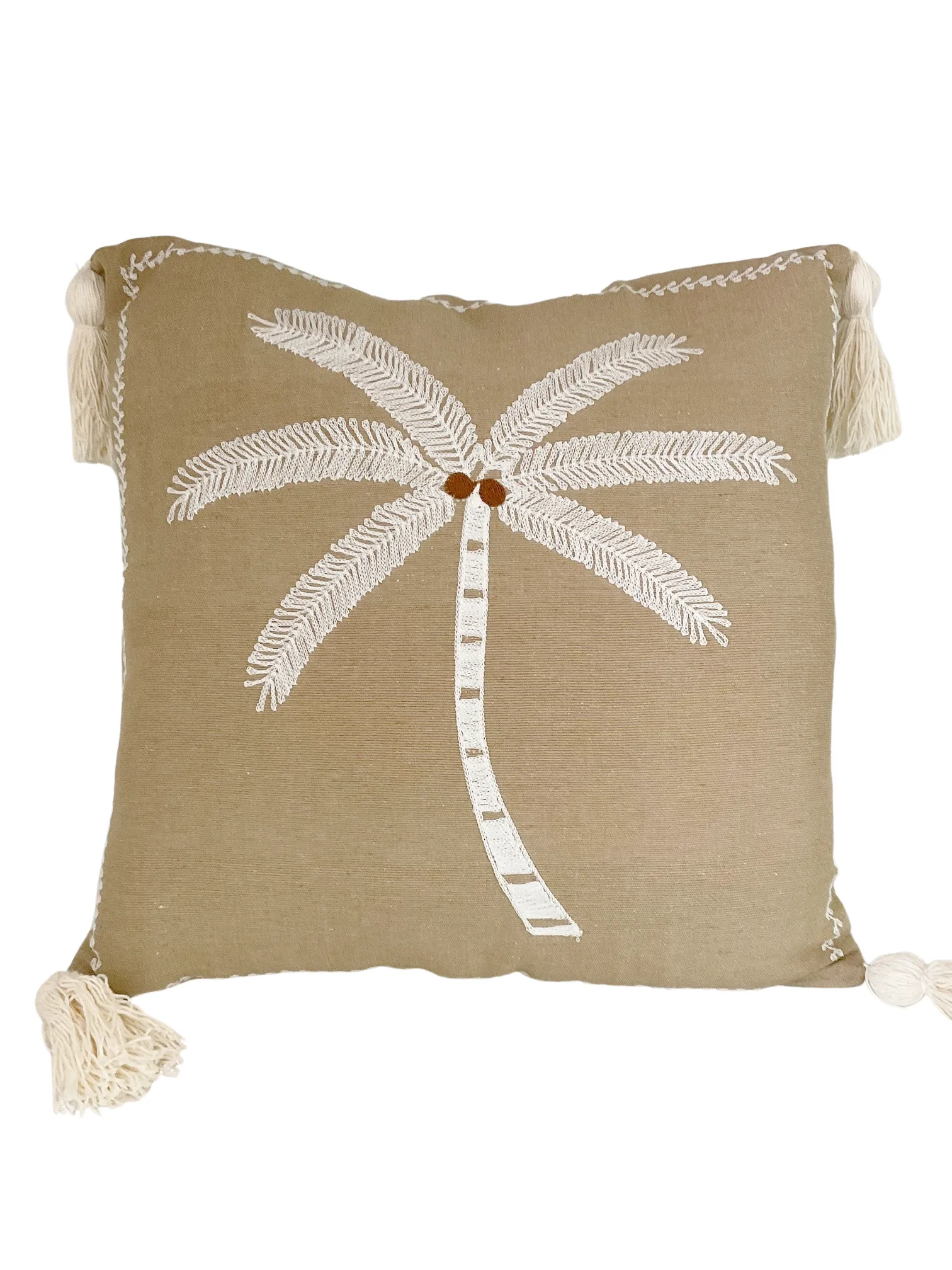Classic Palm Cushion - Sand