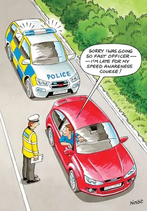 Comical Speed Awareness Card