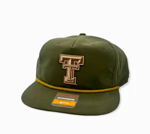 Cotton Row Leather Texas Tech Patch Rope Cap