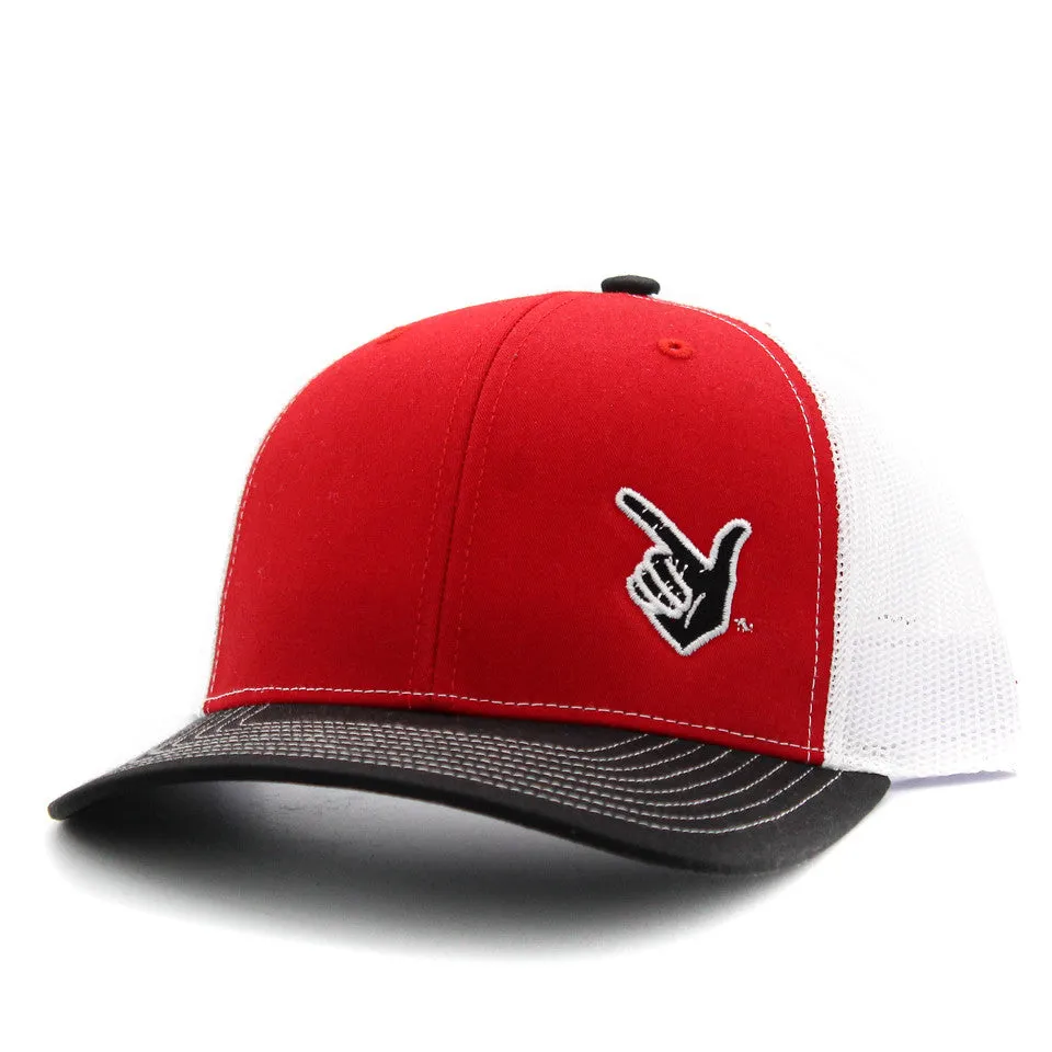 Cotton Row Red Guns Up Patch Cap