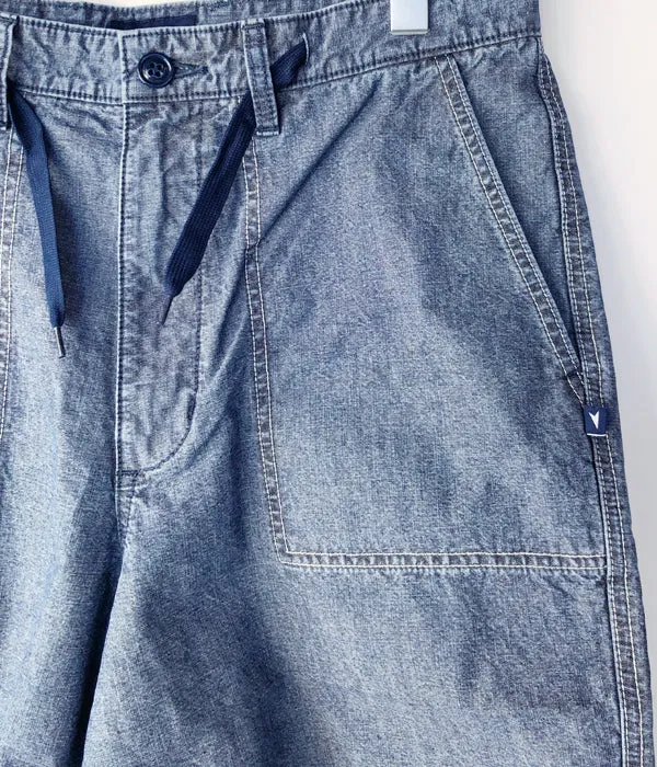 DESCENDANT/SPIN CHAMBRAY SHORTS (INDIGO)