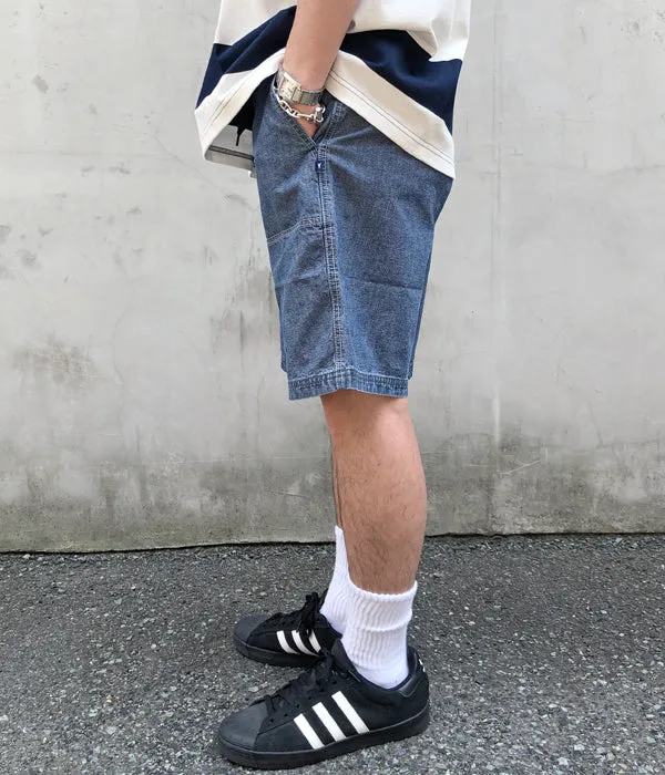 DESCENDANT/SPIN CHAMBRAY SHORTS (INDIGO)