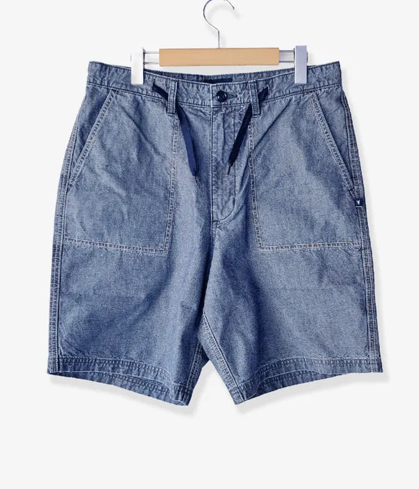 DESCENDANT/SPIN CHAMBRAY SHORTS (INDIGO)