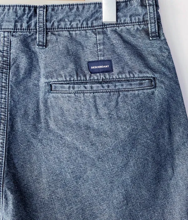 DESCENDANT/SPIN CHAMBRAY SHORTS (INDIGO)