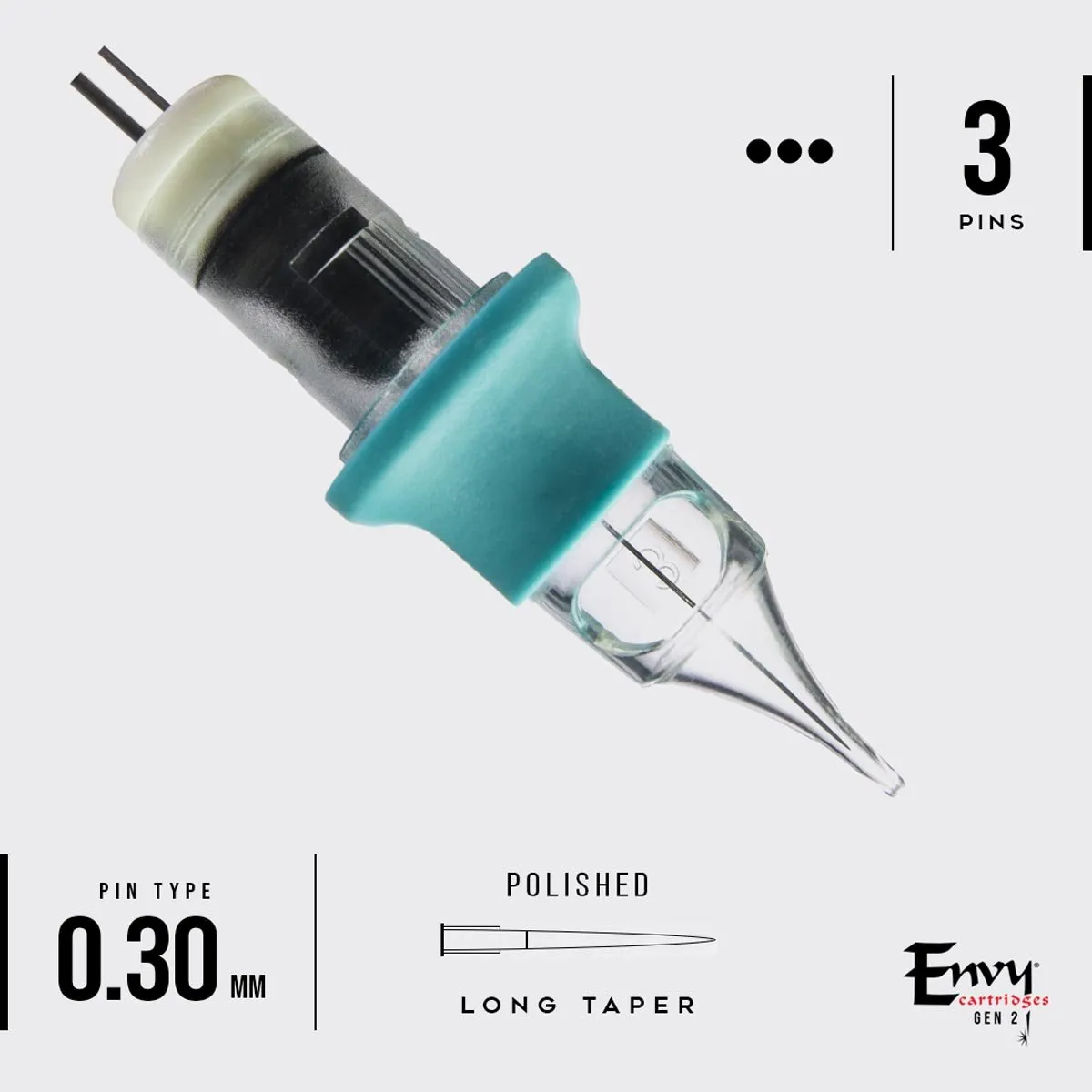 Envy Gen 2 - Flat Single Stacked Magnum Nano Cartridges