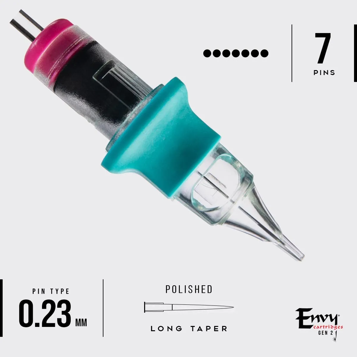 Envy Gen 2 - Flat Single Stacked Magnum Nano Cartridges