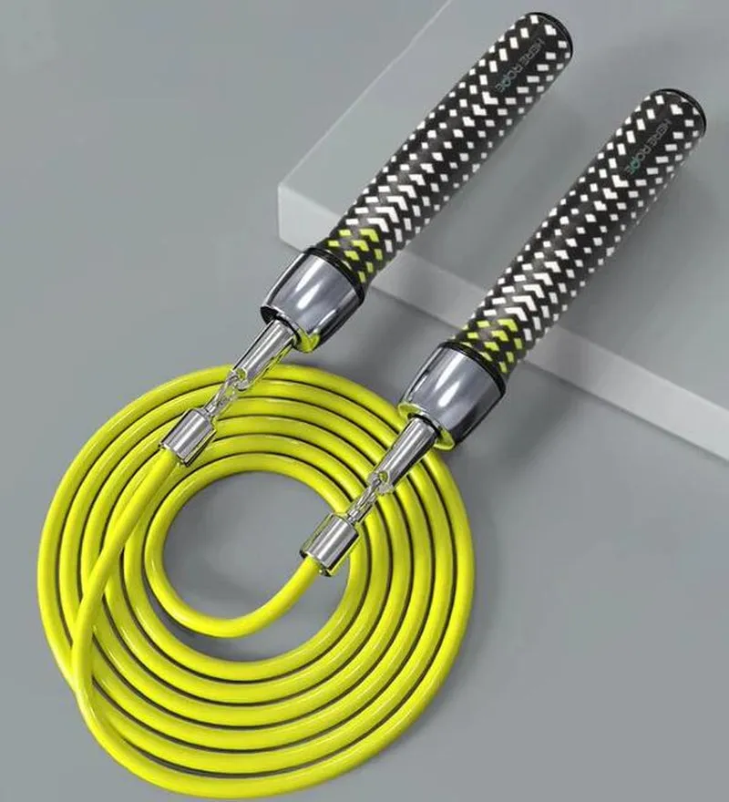 HEREROPE Weighted Jump Rope for Speed, Cardio, Boxing Fitness Workout, 1/4Lb Skipping Rope with Ball-Bearing, Comfortable & Ergonomic Grip, Tangle Free Cable, Jump Ropes for Men Women Fitness
