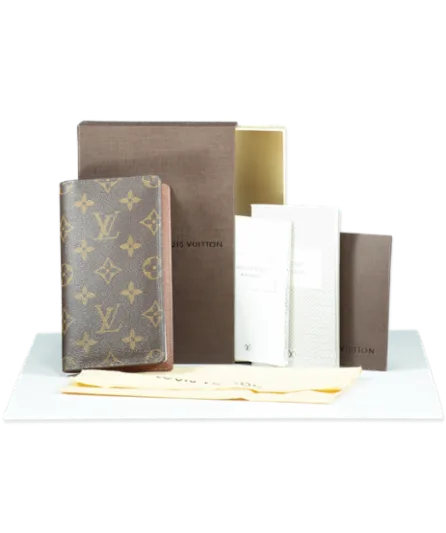 Louis Vuitton Brown R20503 Monogram Pocket Agenda Cover With 2022 Diary Insert - Hotstamped L.M