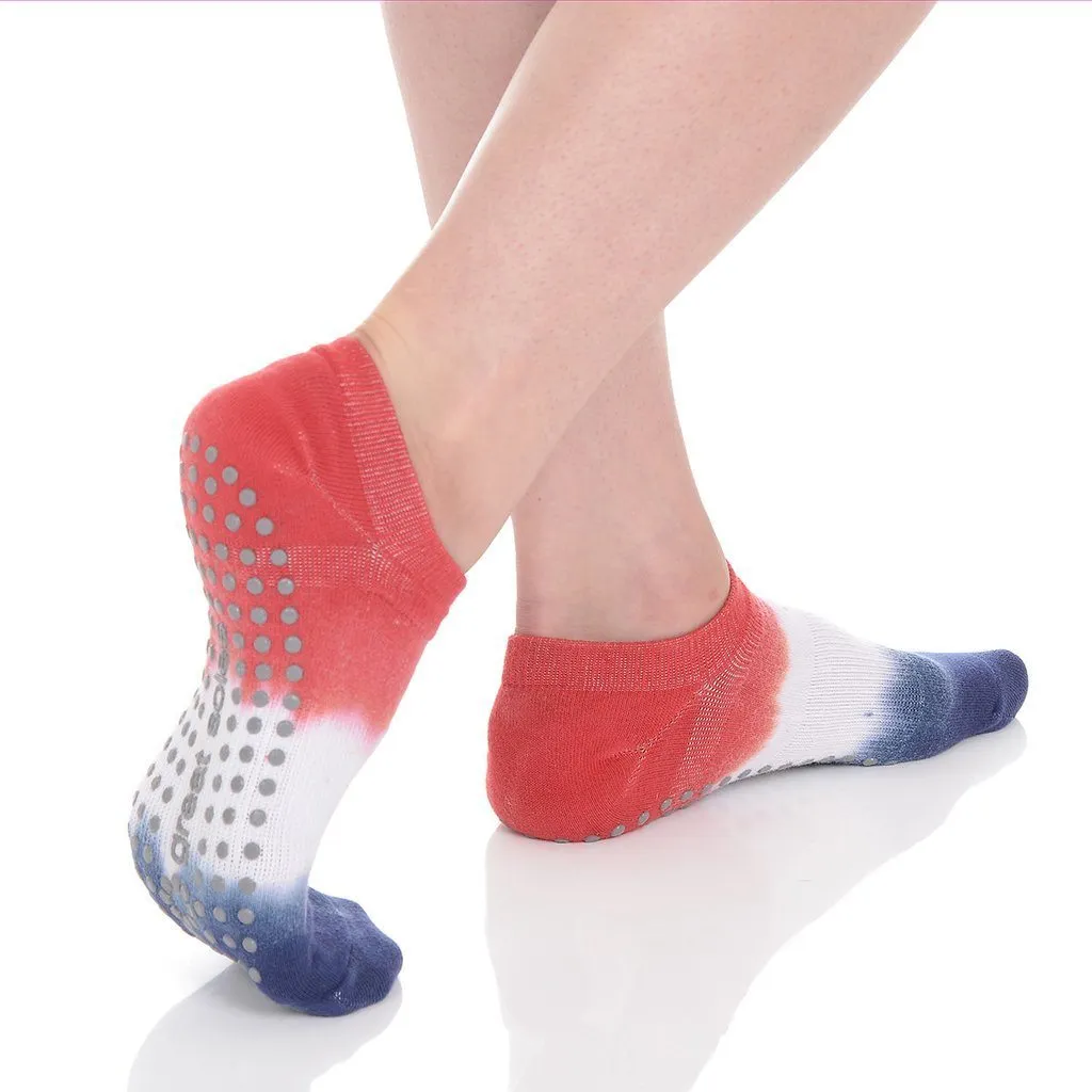 Ombre Dyed Grip Socks - Lady Liberty