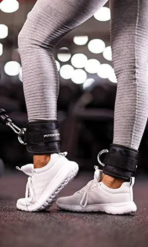 Sangle Cheville Musculation Poulie V1 - Ankle Straps pour Sport, Kickback, Entranement des Fessiers - Accessoires de Fitness pour Cable Machines