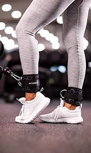 Sangle Cheville Musculation Poulie V1 - Ankle Straps pour Sport, Kickback, Entranement des Fessiers - Accessoires de Fitness pour Cable Machines
