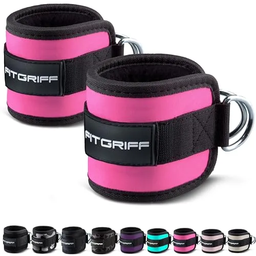Sangle Cheville Musculation Poulie V1 - Ankle Straps pour Sport, Kickback, Entranement des Fessiers - Accessoires de Fitness pour Cable Machines