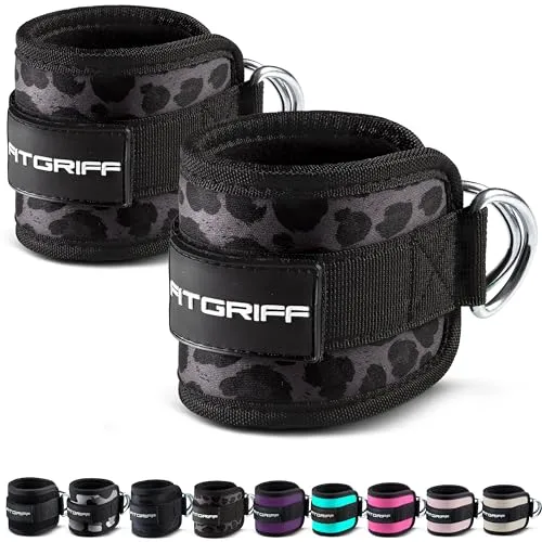 Sangle Cheville Musculation Poulie V1 - Ankle Straps pour Sport, Kickback, Entranement des Fessiers - Accessoires de Fitness pour Cable Machines