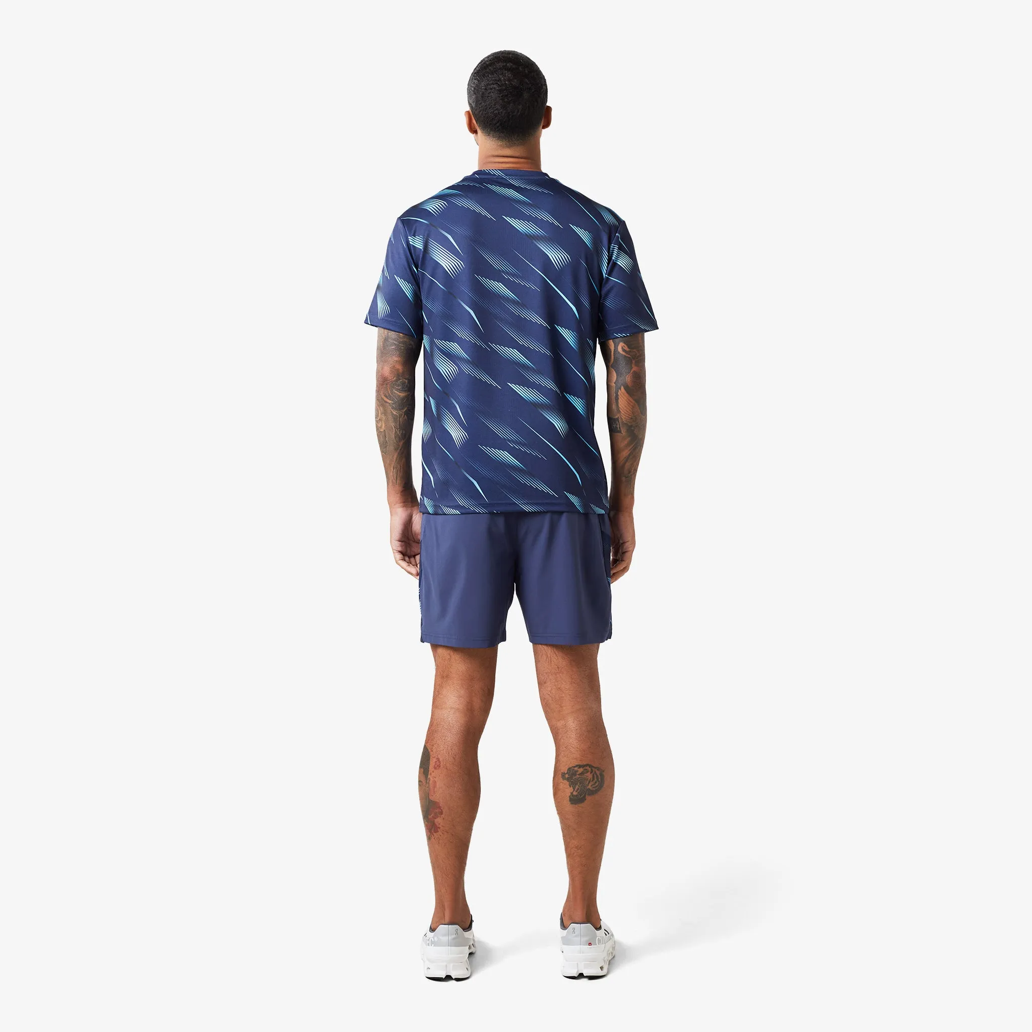 Speed Print Twinset | Navy