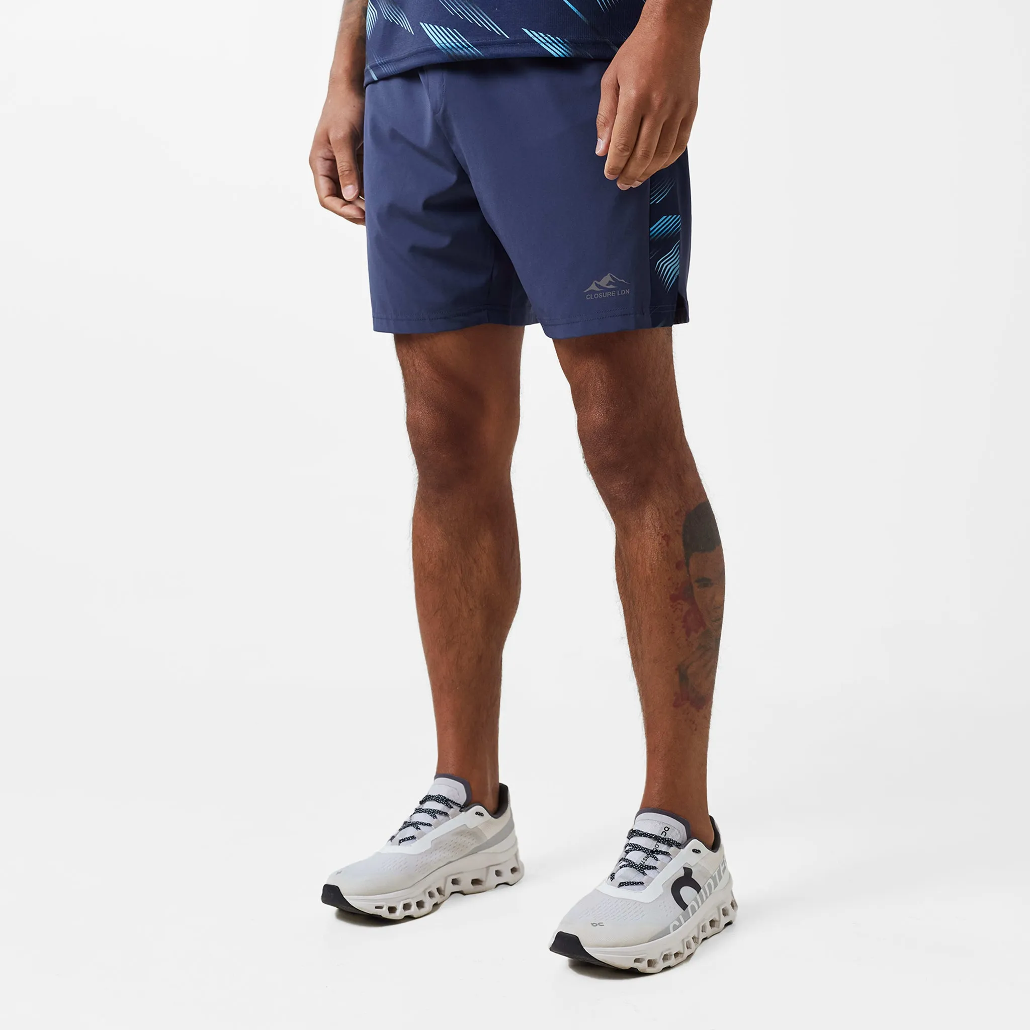 Speed Print Twinset | Navy