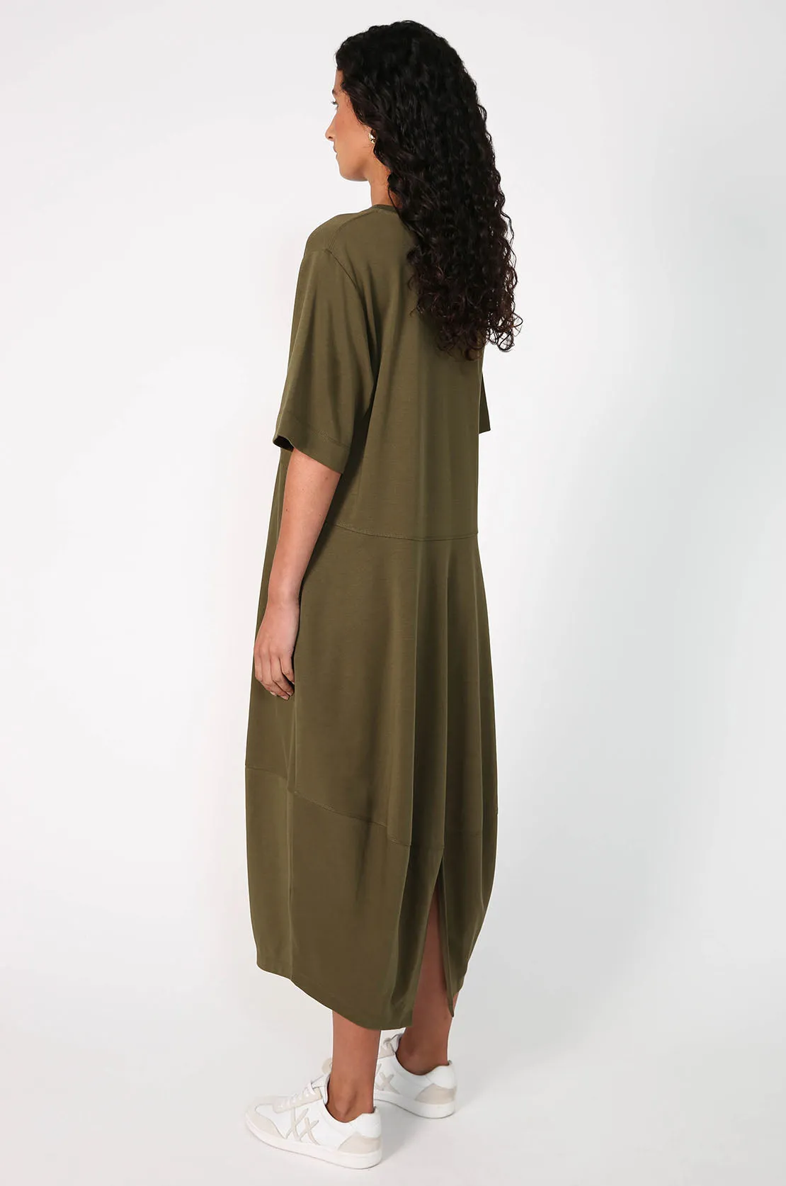 spin dress / khaki