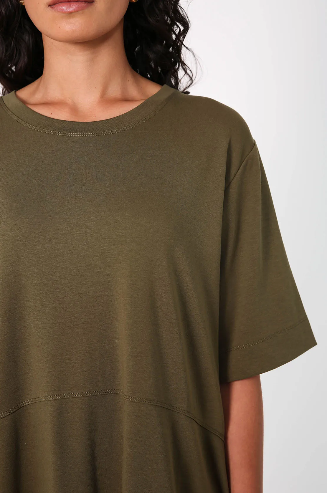 spin dress / khaki