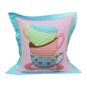Vintage Tea Party Bedding <br> Teacup Sham (Single)